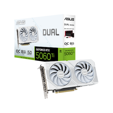 معرفی کارت گرافیک Dual GeForce RTX 5060 Ti 8GB GDDR7 White OC Edition